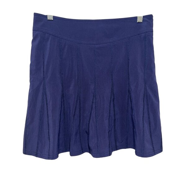 Athleta Navy Blue Pleated Athletic Skort Size 6 - Picture 1 of 9